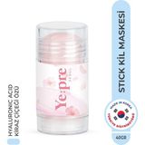 Ye:pre Cherry Blossom Mud Stick Mask Nemlendirici Hyaluronic Acid Kore 40 gr Kil Maskesi
