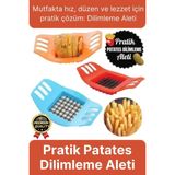 Yepyeni Pratik Paslanmaz Çelik Kızartma Kesici Sebze Soğan Kesme Doğrama Patates Dilimleme Aleti - (No Color) - diğer