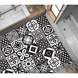 Yer Kaplama Zemin Kaplama Folyosu 65X130 cm Siyah Beyaz - Option-1