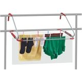 Yer Kaplamayan Dirsekli Metal Balkon Çamaşır Kurutmalığı - Çok Renkli