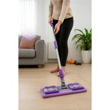 Yer Mopu Duvar Fayans Cam Temizlik Mikrofiber 4 Mandallı Mop(MOR)