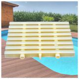 Yer Üstü Havuz Tahliye Izgarası - 20 x 100 cm (2 adet) Geçit, Balkon, Duş için Eklenebilir Kanalizasyon Çıkış Kapağı - Verimli Drenaj için Dayanıklı Taşma Izgarası Çözümü