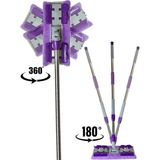 Yer ve Duvar Yüzeyi Mikrofiber Mandallı Temizlik Mop, Yedek Bez Hediye - Açık Mavi - Yeşil - Seçenek 1