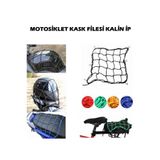 Yerli Motosiklet Kask Filesi Kalın İp Kancalı File A kalite