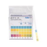 Yerli, pH Test Kağıtları / Test Kağıdı / pH Metre / pH 0-14 ölçer, Kutu içerisinde 100 Adet ölçüm çubuğu