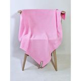 Yerli Üretim 80X100 Selanik Örgü Unisex Bebek Triko Battaniye - Yumuşak ve Nefes Alabilir - Pembe - 0 - 3 Yaş