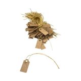 Yerli Üretim Küçük Boy Kraft Renk 2 /1 Cm 80 Adet Karton İpli Fiyat Etiketi Çok Renkli