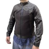Yerli Üretim Motosiklet Yazlık Mont Ce Onaylı Omuz Dirsek Koruması Soft Sırt Koruma Bordo - Kahverengi