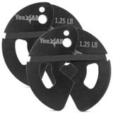 Yes4All 1 lb Dambıl Kesirli Ağırlık Plakaları 2 Adet/4 Parça - Dambıl Eğitimi, Mikro Yükleme ve Vücut Egzersizi İçin Tasarlanmıştır