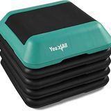 Yes4All 40,64 cm x 40,64 cm Yükseklik Ayarlı Yüksek Basamaklı Aerobik Platform, Ev Spor Salonu Egzersizi, Fitness Egzersizi, Kardiyo ve Zıplama için (Yeşil)
