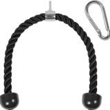 Yes4All Deluxe Tricep Halatı, 68/91cm, 4 Renk Seçeneği, Karabinalı, Siyah