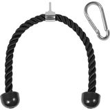 YES4ALL Üniseks Kablo Bağlantısı Combo Çift D Kolu Kauçuk Lat Makine Ataşmanı Triceps Halat� - Çok Renkli