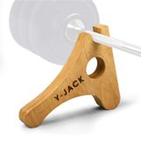 Yes4All Y Jack mini çapraz kaldırıcı, uzun ağırlık kaldırıcı, ağırlık plakalarının yüklenmesi ve boşaltılması için uygundur - çapraz kaldırma, Powerlifting ve ağırlık kaldırma için tasarlanmıştır