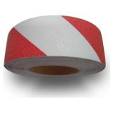 Yeshills Kırmızı Beyaz Merdiven ve Zemin Kaydırmaz Bant 25 mm x 25 m