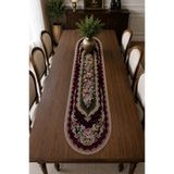 Yeshome Collection Royal Bouquet Şönilli Goblen 40X170 Oval Runner - Sehpa Örtüsü