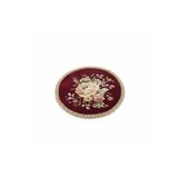 Yeshome Collection Vintage Bouquet Goblen Fiskos Örtüsü – 40 cm Yuvarlak Dekoratif Sehpa Örtüsü