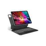 Yesido Apple iPad Pro 12.9 5. Nesil 6. Nesil ile Uyumlu Klavyeli Kılıf, Touchpad, Işıklı Tuşlar, Siyah