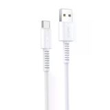 Yesido Ca120 Tc 1M 18W Usb To Type-C Qc Hızlı Şarj Kablosu Beyaz