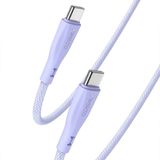 Yesido Ca168 Type-C to 60W Pd 1.2 mt Mor Hızlı Şarj Kablosu