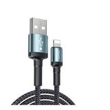 Yesido CA74 1.2M 2.4A Hasırlı Usb to Lightning Hızlı Şarj Kablosu - Siyah
