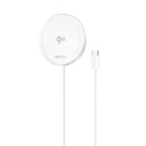 Yesido DS24 1M Type-C Kablo 15W Kablosuz Şarj Aleti - Beyaz