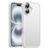 YESIDO İphone 16 Plus Kılıf Mat Smoth Touch Kamera Yükseltili Metal Çerceveli Hassas Butonlu Premium Kapak, Şeffaf, Tek Ebat, pc14-on6plus-şeffaf