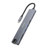 Yesido Macbook Pro Air Usb Type-c Hub Dönüştürücü Çoklayıcı Usb Hdmi 4K Tf, Sd, Pd, Ethernet 8in1 100W PD 1
