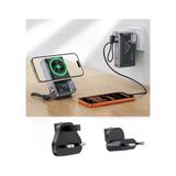 Yesido MH103 20.000 Mah 22.5W Pd Hızlı Şarj ve 15W Kablosuz Şarj Destekli Priz Uçlu Powerbank - Siyah