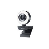 Yesido Web Kamerası Pro Full HD 2K 4mp Usb Webcam Led Aydınlatmalı Odak Özellikli 360Ayarlı Web Kamera KM20