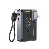 Yesido Yp89 Akım Korumalı Ve Stantlı 10.000 Mah 5İn1 22.5W Pd Ve 15W Kablosuz Hızlı Şarj Destekli Magsafe Powerbank - Siyah