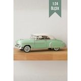 Yeşil 1:24 Ölçek Die Cast İnce Detay 1950 Chevy Bel Air Oyuncak Metal Klasik Koleksiyon Model Araba