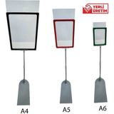 Yeşil 5'li A4 Plastik Çerçeve Seti, Ayaklı ve Şık Tasarım - Ahşap - Seçenek 1