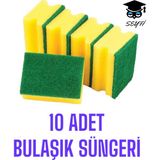 Yeşil Adım 10 ADET BULAŞIK SÜNGERİ OLUKLU SUN BRİTE