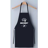 yeşil baskı merkezi Chef Sapka Baskılı Isminize Özel Önlük