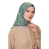 Yeşil Batik Desen Pamuk Eşarp