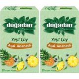 Yeşil Çay Açai-Ananaslı 20 Adet X2 Adet - Bitki Çayı