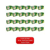 Yeşil Çay Süzen Poşet (Sade) 40 gr. 24'lü Koli