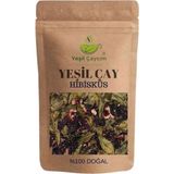 Yeşil Çaycım Hibisküs Yaprak Yeşil Çay Harmanı Zengin Antioksidan Kaynağı %100 Doğal El Yapımı, 50GR - Bitki Çayı