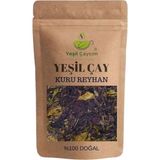 Yeşil Çaycım Kuru Reyhan Yaprak Yeşil Çay Harmanı Zengin Antioksidan Kaynağı %100 Doğal El Yapımı, 50GR - Bitki Çayı