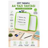 Yeşil Çift Taraflı Yazı Tahtası 1 Adet Keyroad 20X30 Cm Plastik Kolay Silinebilir Beyaz Yazı Tahtası Büro Etkinlik