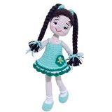 Yeşil Çitlembik Bebek Amigurumi Organik Oyuncak