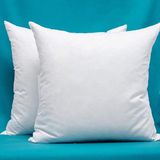 Yeşil Erik %100 Pamuk Astar & Boncuk Elyaf 2li Kırlent Dolgulu Kırlent Içi Yastık Koltuk Yastık Kırlent Yastık Süs Kırlent - 60 x 60 cm - Beyaz