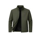 Yeşil Erkek Polyester Karışımlı İnce Rüzgarlık Su Ve Rüzgar Geçirmez Mevsimlik&Yazlık Mont