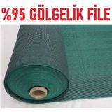 Yeşil Gölgelik File 150X500 cm Bahçe Çit ve Meyve Ağacı Koruma Örtüsü - Seçenek 1 - Ahşap