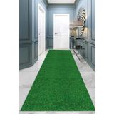 Yeşil Kaymaz 3D Üç Boyutlu Çim Balkon Halısı Yolluk AR1351