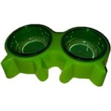 Yeşil Kedi Kulaklı Mama Kabı Çift Set, Şık ve Kullanışlı Tasarım - Seçenek 1