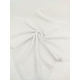 Yeşil Koala Düz Pamuklu Flamlı Koton Eşarp 100X100 cm - Beyaz