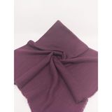 Yeşil Koala Düz Pamuklu Flamlı Koton Eşarp 100X100 cm - Mor