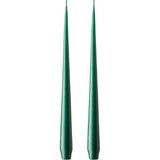 Yeşil Kokusuz 2'li Konik Mum 32 cm - Standart