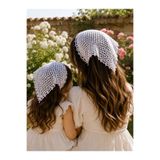 yeşil köşe Pullu, Trend Bandana , Renkli Boncuklu, Beyaz Bandana , Anne Kız Kombini